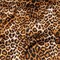 1 Yard Beige Brown Leopard Printed Silk Charmeuse Fabric Animal Print 53 inch Width